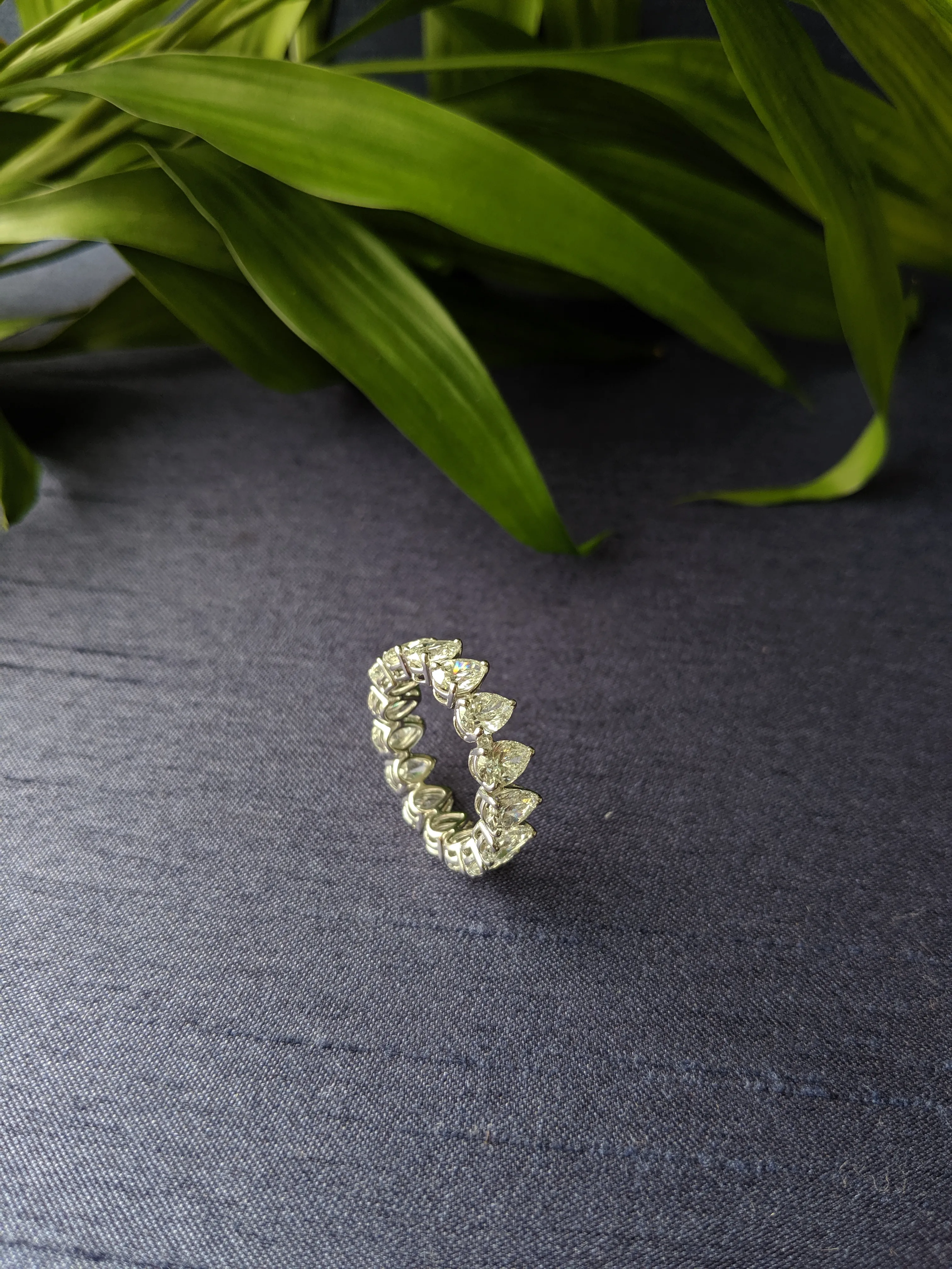 0.40ct Pear Shape Diamond Eternity Ring
