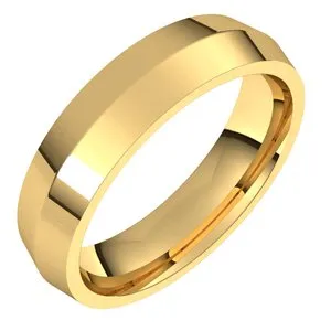 14K Yellow 5 mm Knife Edge Comfort Fit Band Size 11