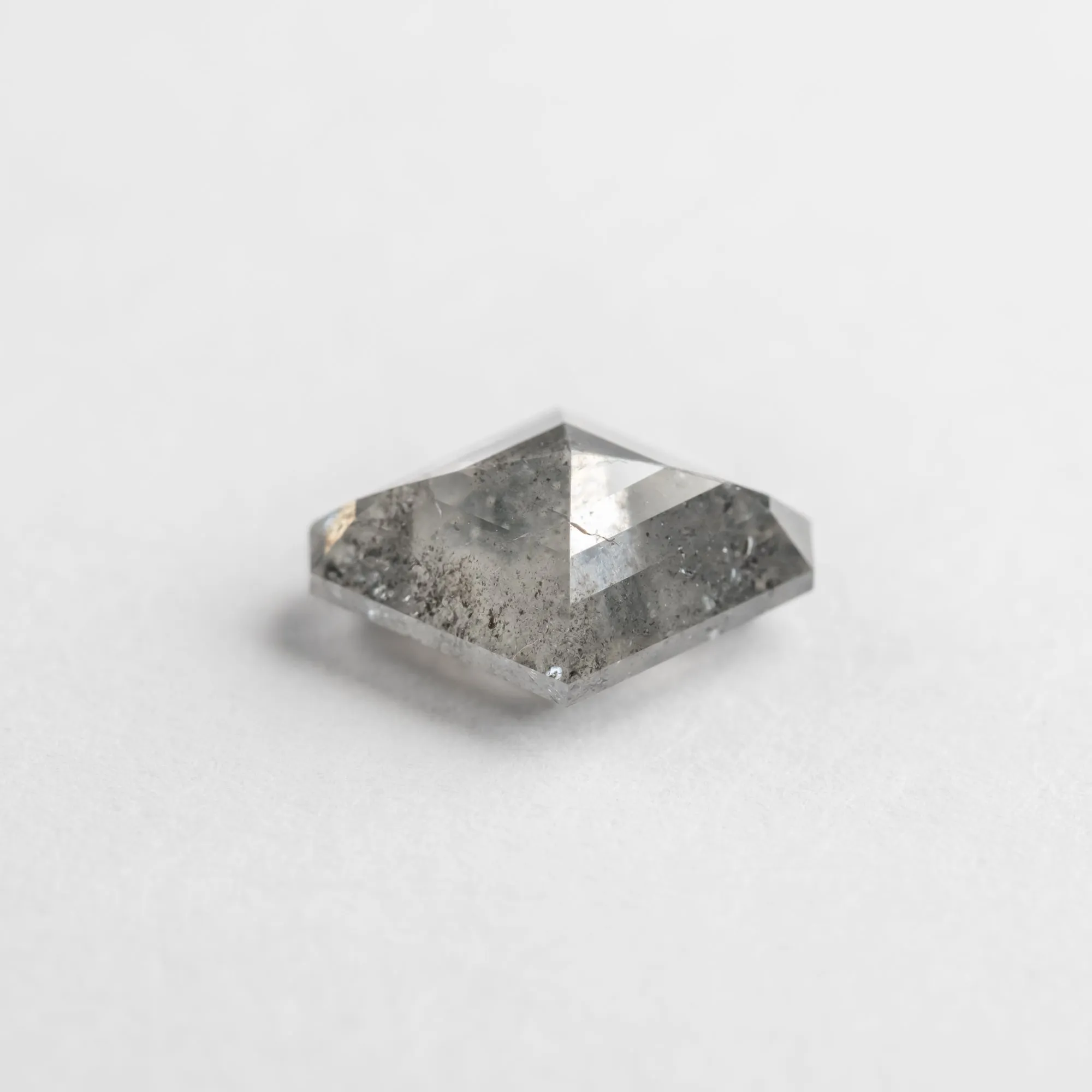 1.76 Carat Salt and Pepper Double Cut Geometric Diamond