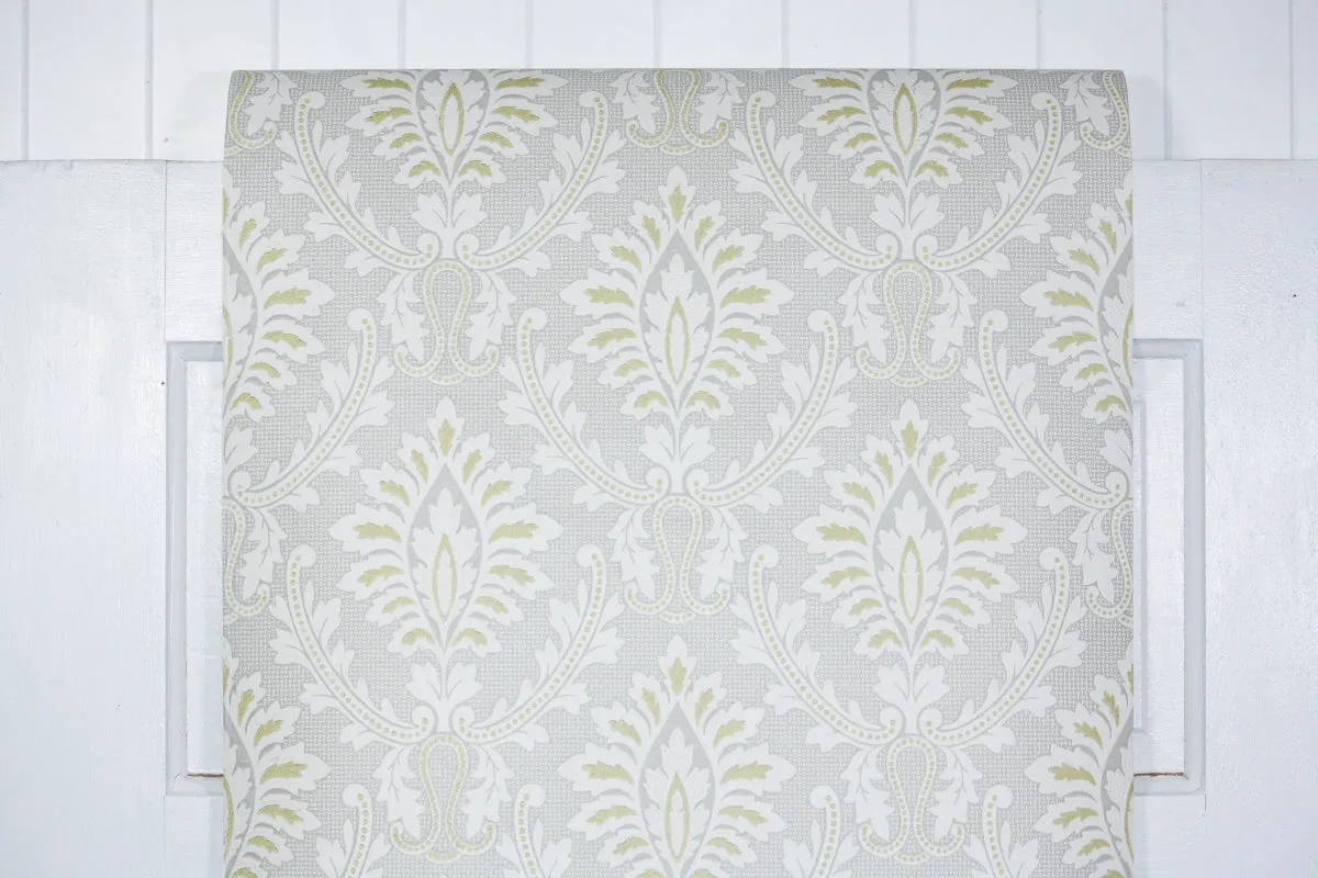 1970s Damask Vintage Wallpaper