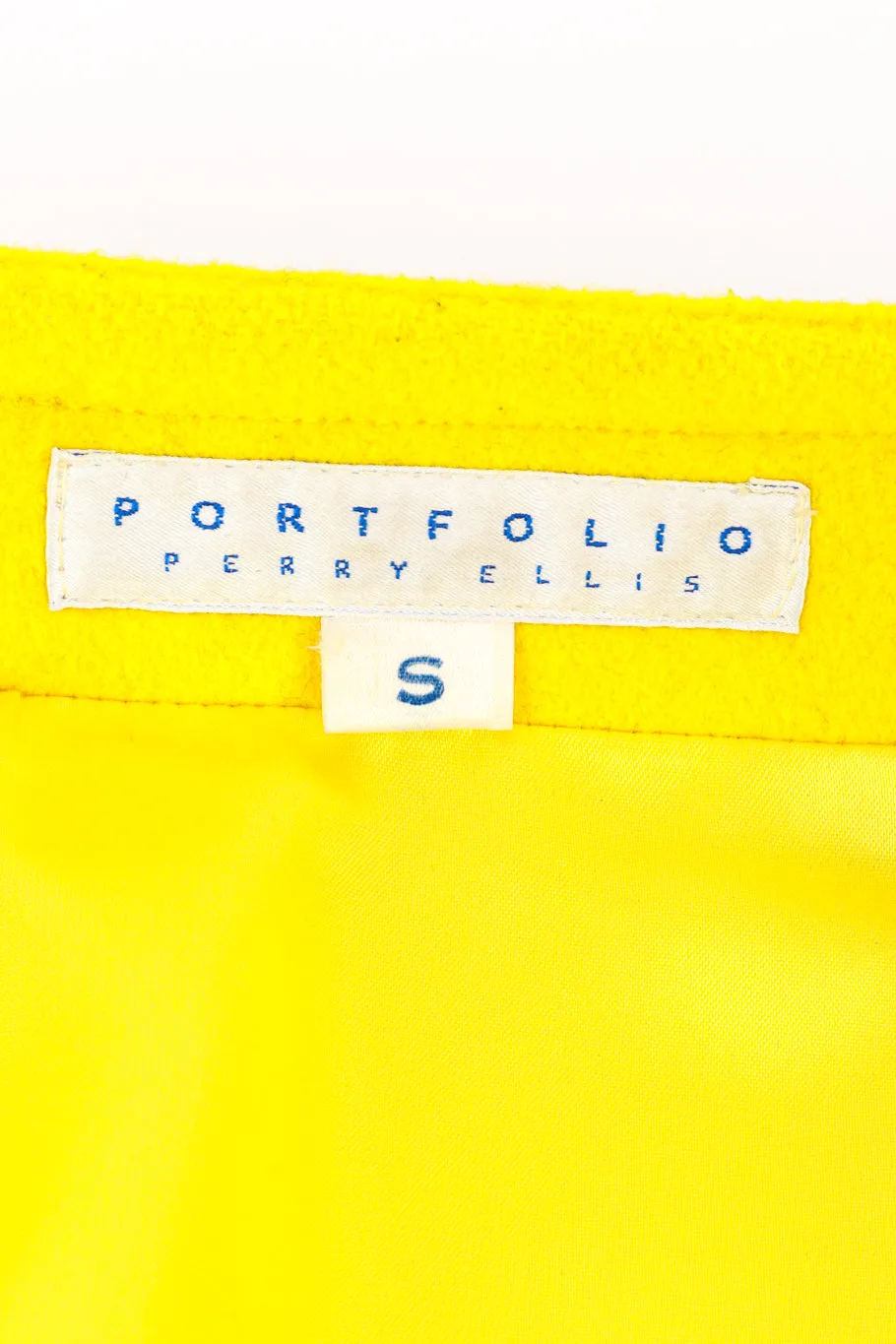 1991 Color Block Wool Coat