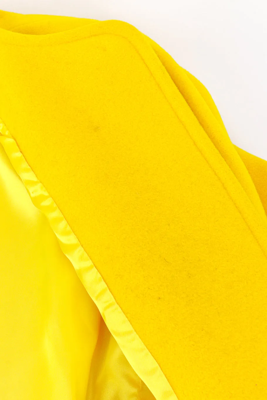 1991 Color Block Wool Coat