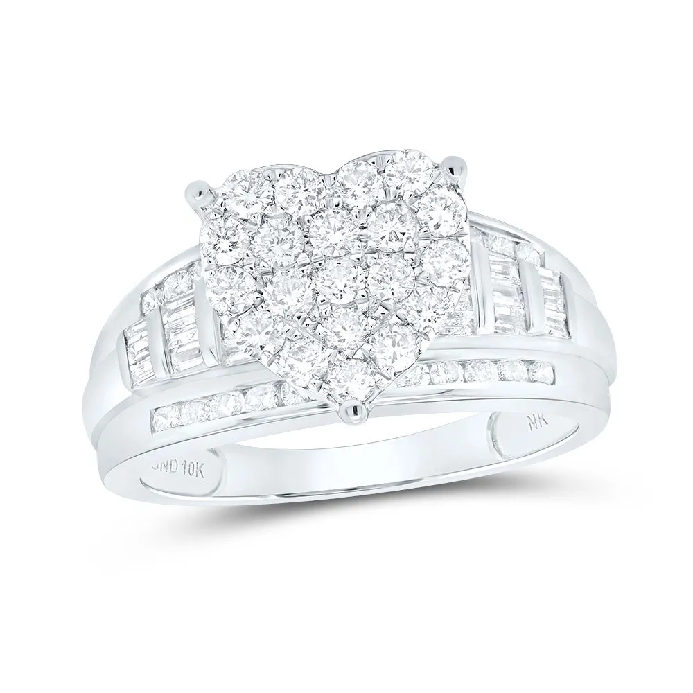 1CTW-DIA NK FASHION HEART RING S5