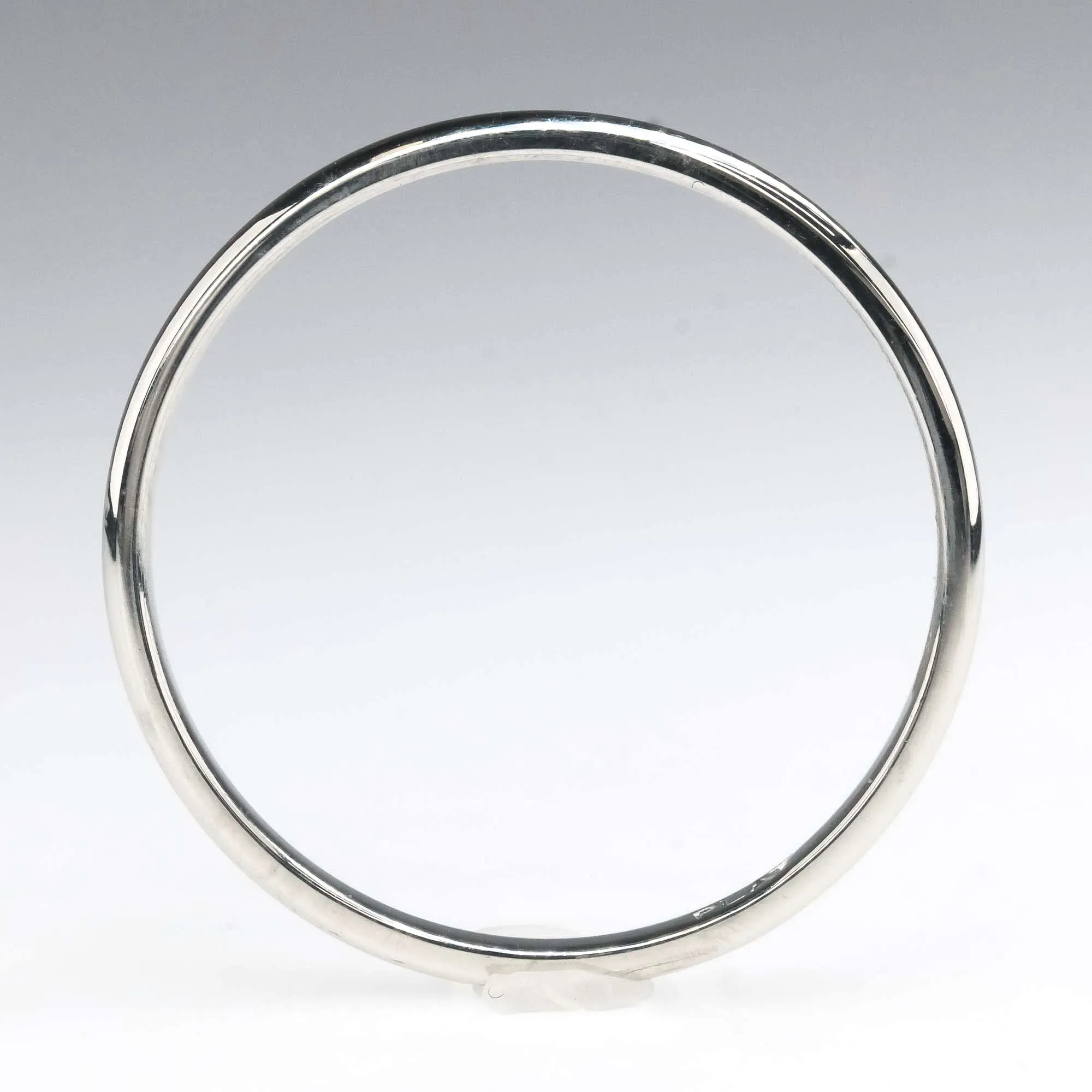 2.1mm Wide Platinum Half Round Wedding Band Ring Size 11