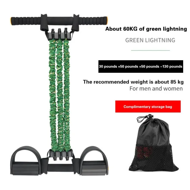 3 Tube Elastic Pull Rope Foot Pedal
