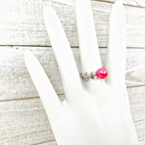 318 - Ring Mount : Simple Vine - Sterling Silver