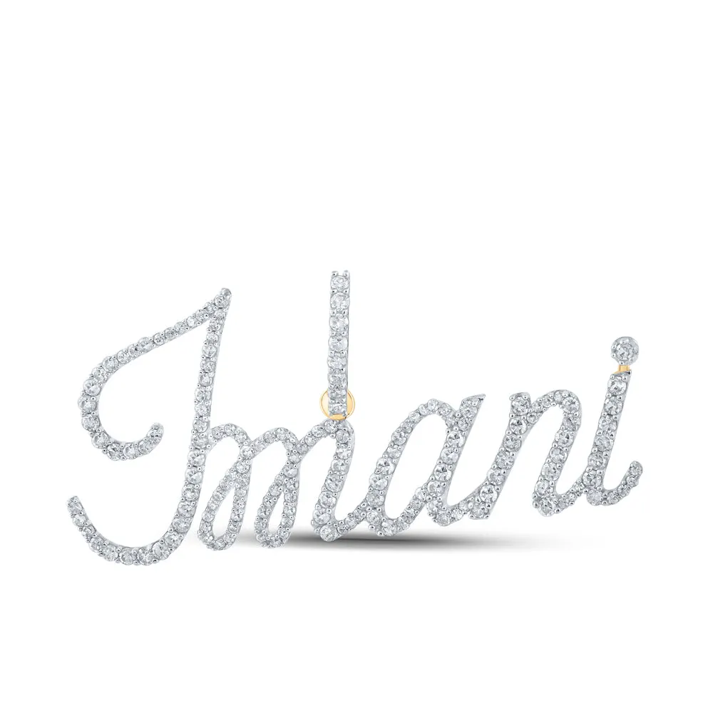 3/4CTW-DIA P1 "IMANI" INITIAL PENDANT