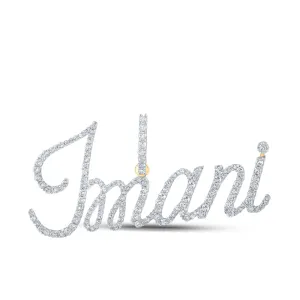 3/4CTW-DIA P1 "IMANI" INITIAL PENDANT