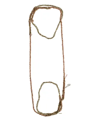 4-Tone Simple Necklace in Haze   Rose Gold