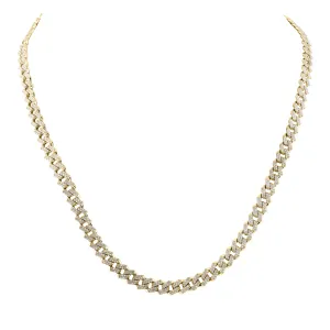 5 CTW-DIA NK (6.5MM) CUBAN MENS CHAIN (20 INCH)