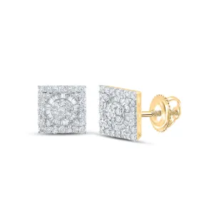 7/8CTW-DIA NK BAGUETTE SQUARE EARRING