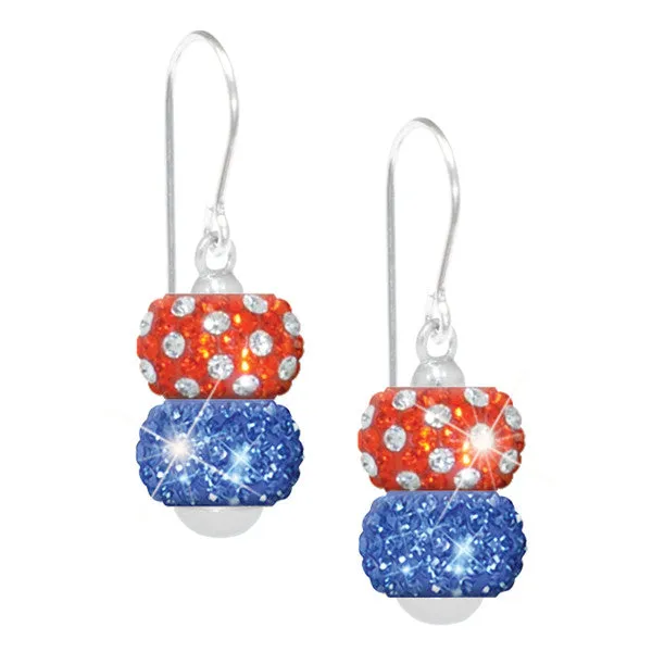 9101.2 | Sterling Silver Single Post Dangle Earrings (Holds 2 Sparklies Each)