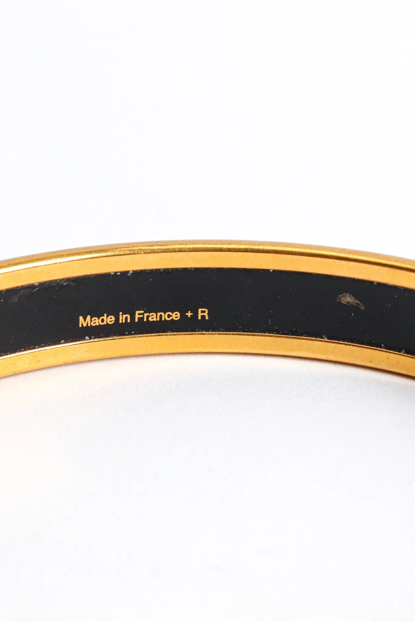 Abstract Leaf Feather Narrow Enamel Bracelet