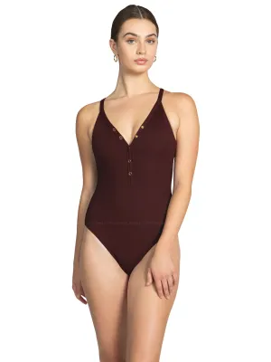 Amy One Piece V Neck ::RET