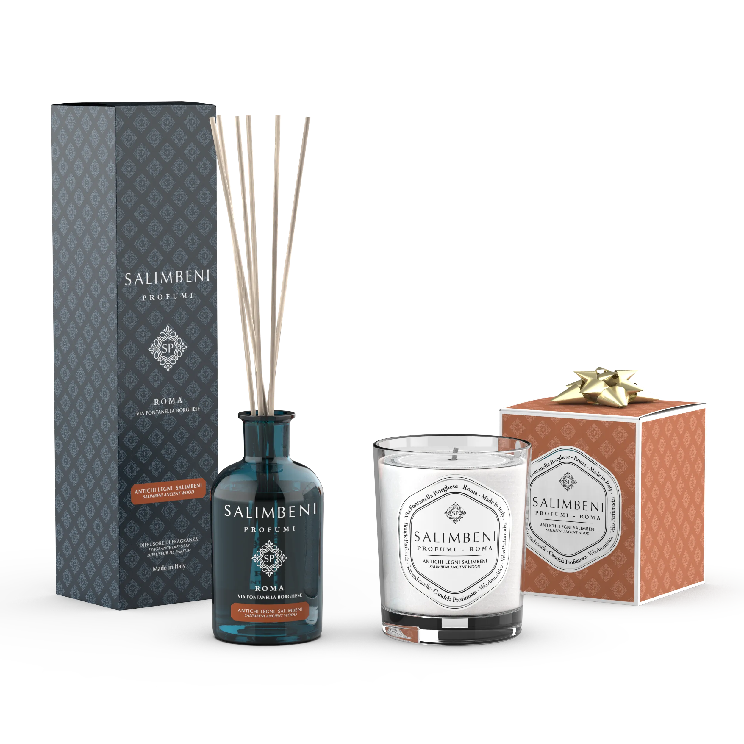 Antichi Legni Salimbeni 100 ml   Candela Profumata 190gr Antichi Legni Salimbeni
