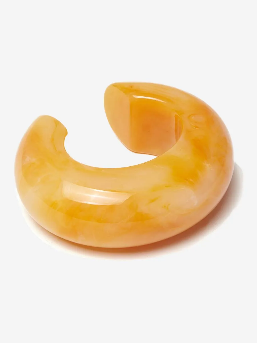arc cuff - marbled apricot