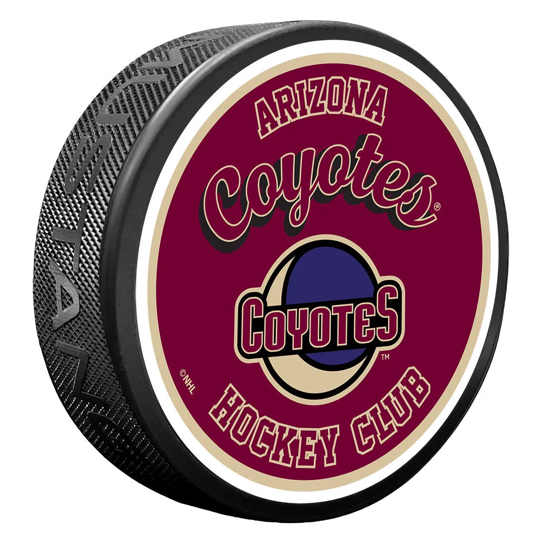 Arizona Coyotes Puck | Retro Script