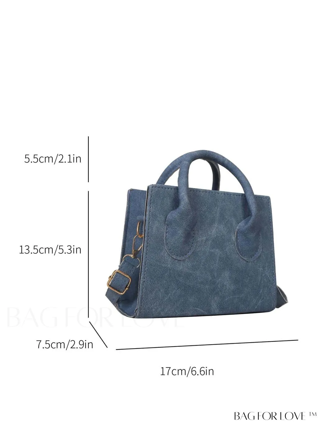 BagForLove - Adjustable Shoulder Strap Handbag: Korean-Style, Simple & Fashionable, Solid Color.