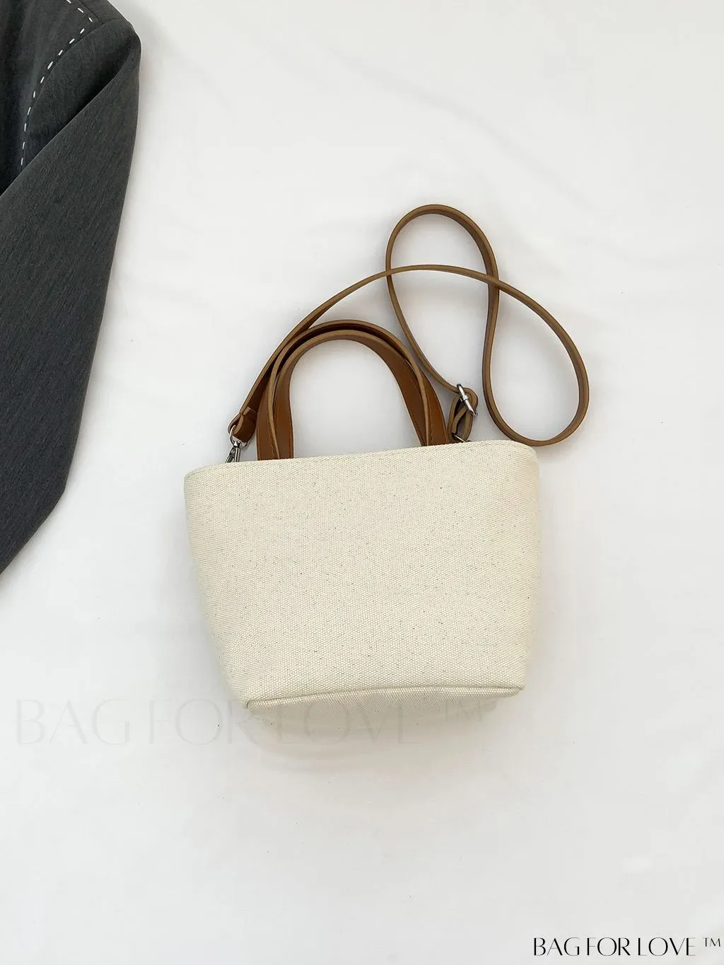 BagForLove - Chic Canvas Handbag with Striped Pattern for Womens Casual Style