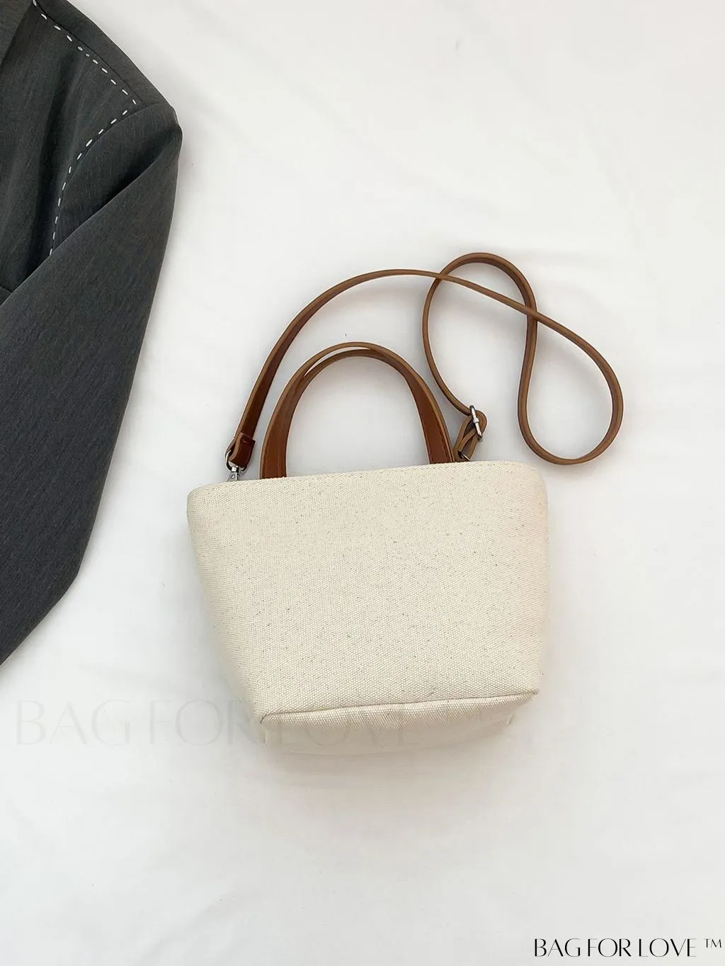BagForLove - Chic Canvas Handbag with Striped Pattern for Womens Casual Style