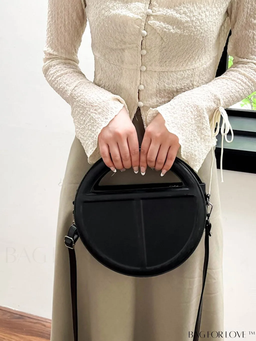 BagForLove - Chic Crossbody Handbag with Pressure Mark Detailing