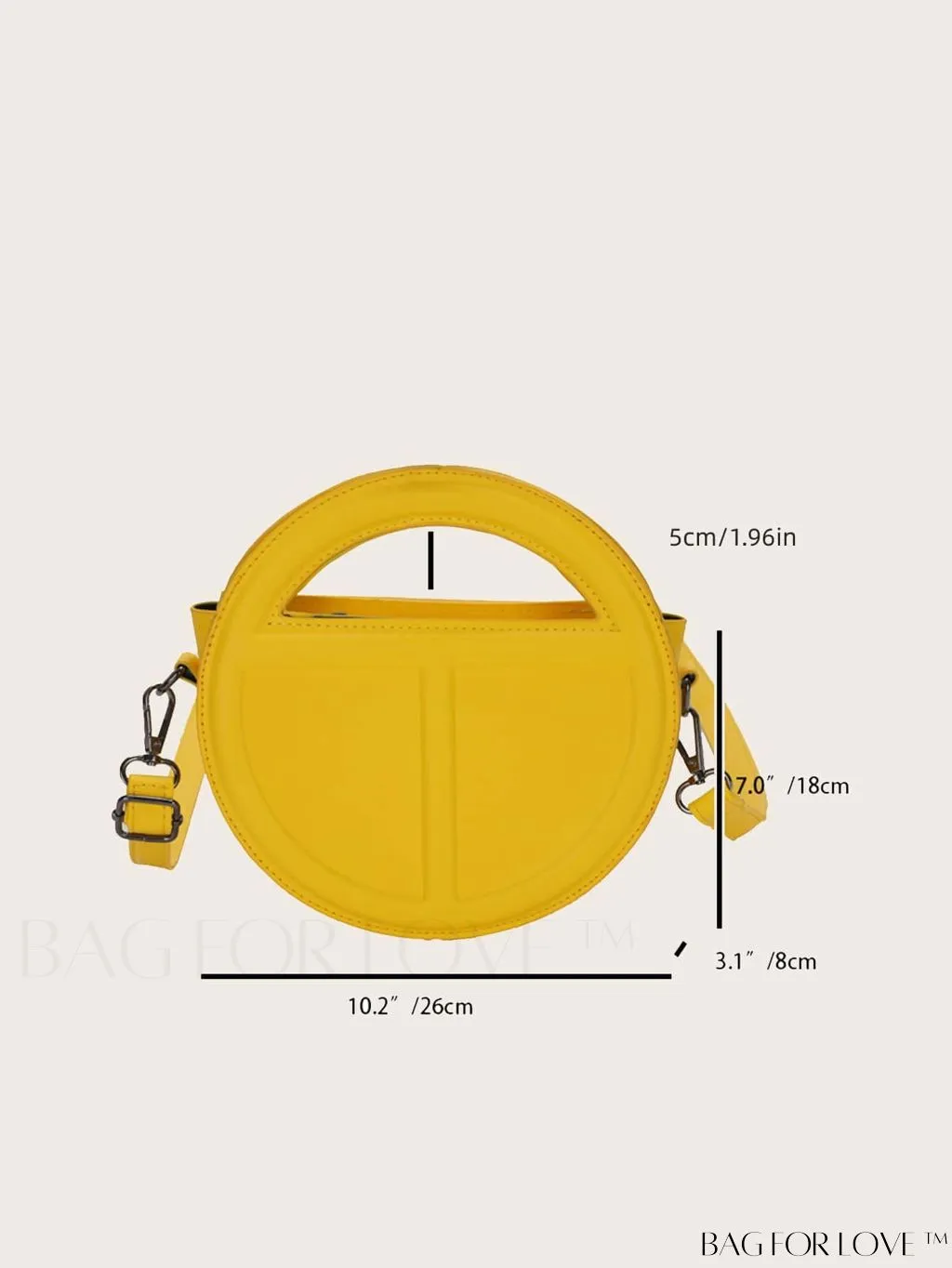 BagForLove - Chic Crossbody Handbag with Pressure Mark Detailing