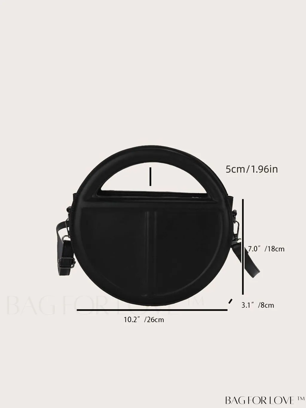BagForLove - Chic Crossbody Handbag with Pressure Mark Detailing