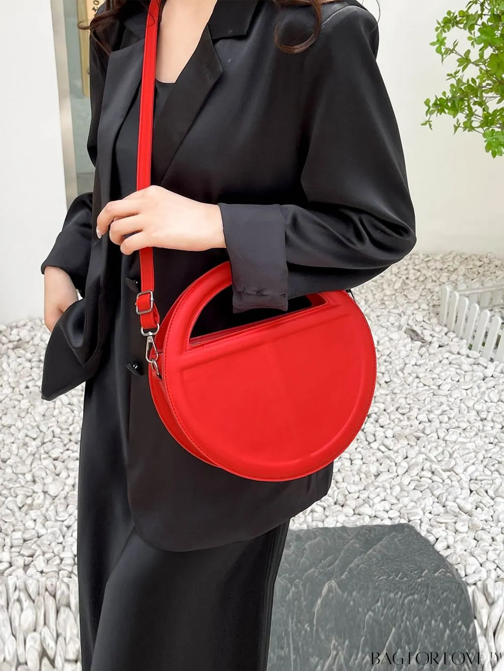 BagForLove - Chic Crossbody Handbag with Pressure Mark Detailing