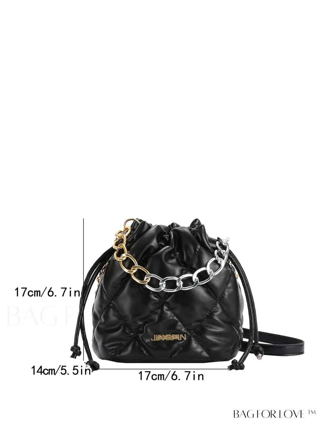BagForLove - Chic Embroidered Thread Chain Womens Bucket Bag - Handbag & Crossbody