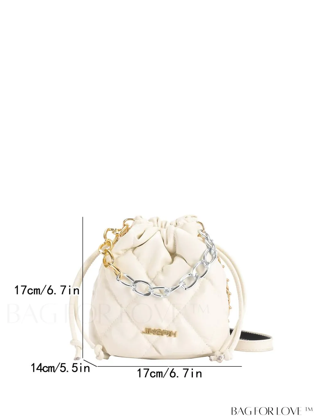 BagForLove - Chic Embroidered Thread Chain Womens Bucket Bag - Handbag & Crossbody