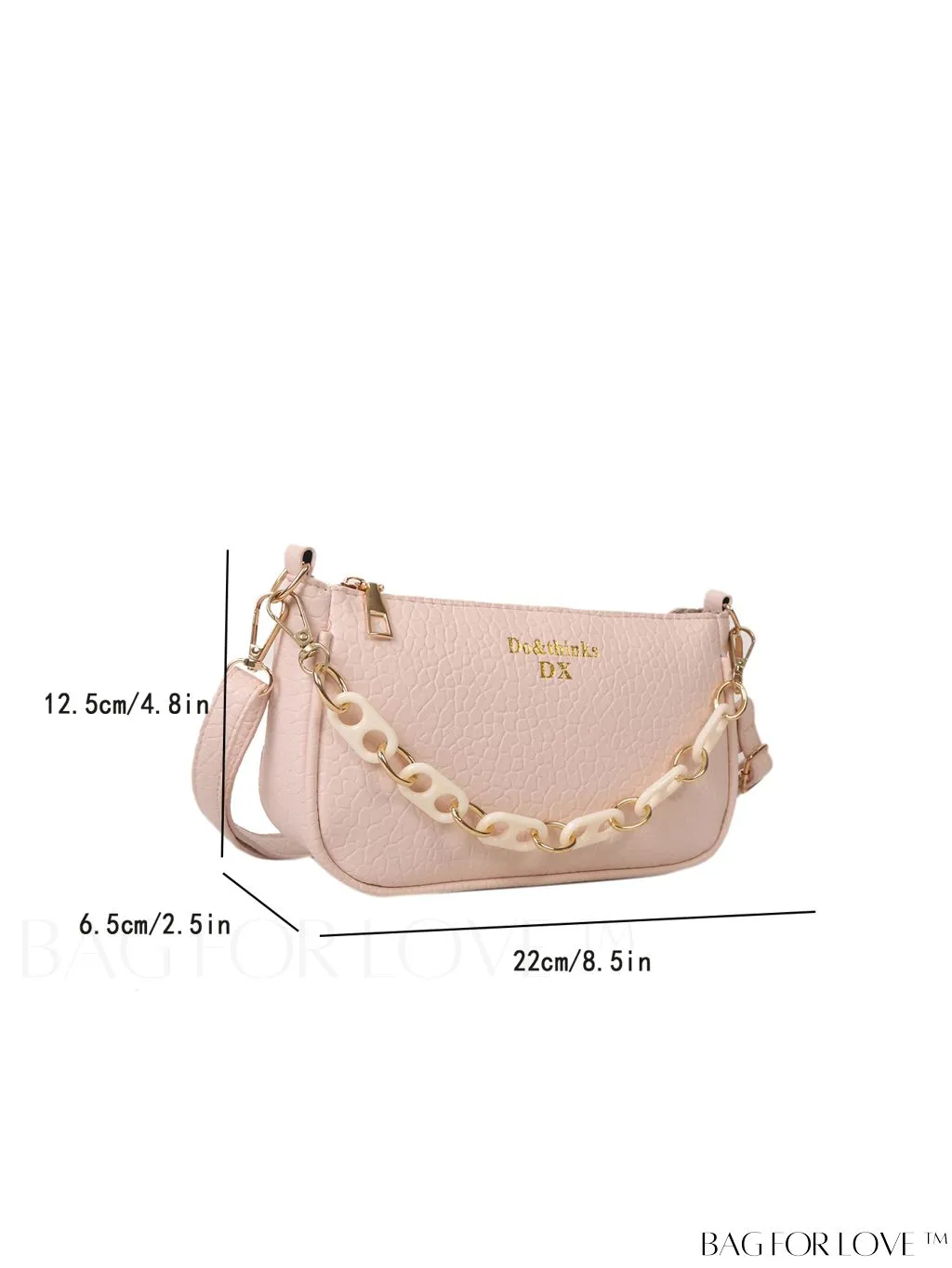 BagForLove - Chic Retro Square Bag with Stylish Chain Detail â Hand Carry or Shoulder