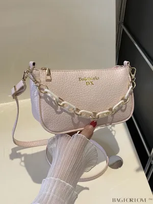 BagForLove - Chic Retro Square Bag with Stylish Chain Detail â Hand Carry or Shoulder