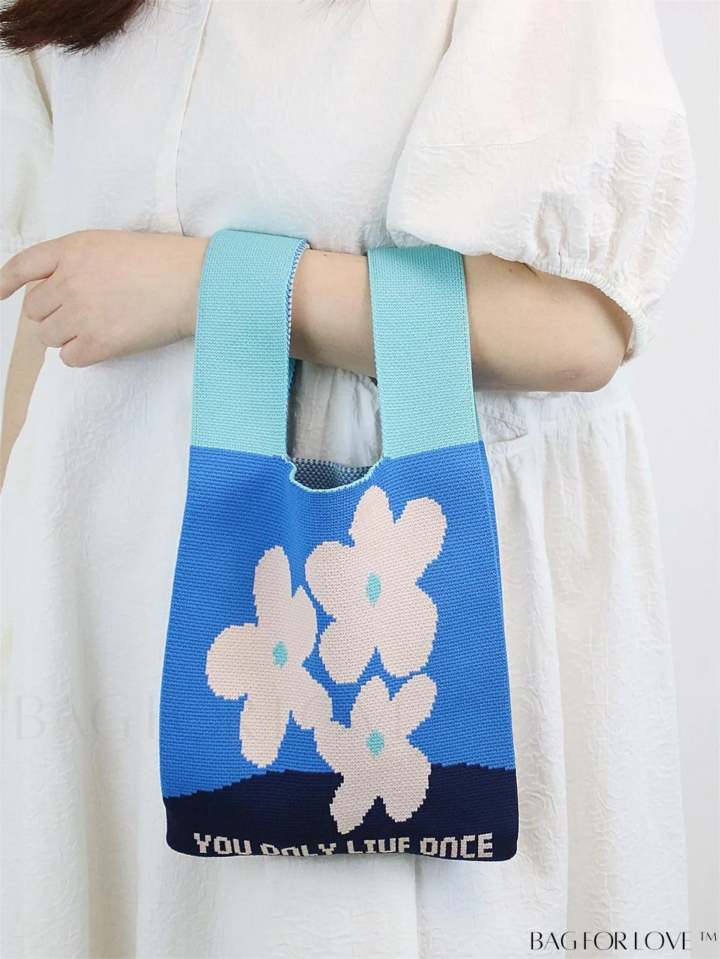 BagForLove - Stylish Tulip Pattern Crochet Bag: Chic Handbag for a Trendy Vacation