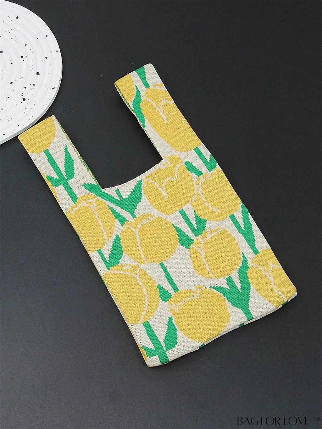 BagForLove - Stylish Tulip Pattern Crochet Bag: Chic Handbag for a Trendy Vacation