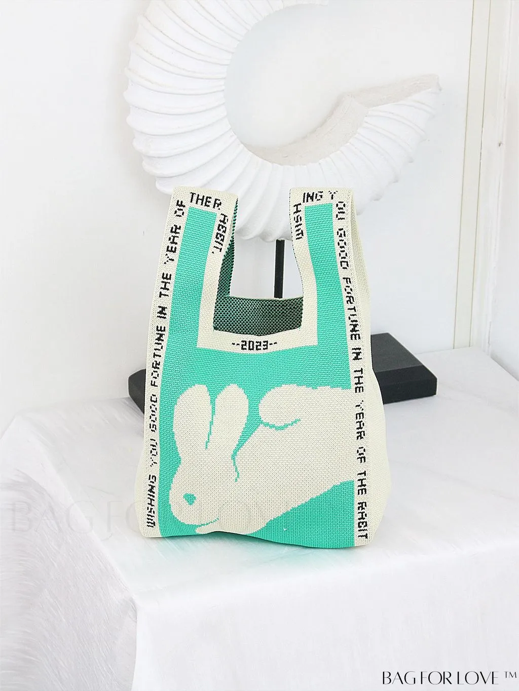 BagForLove - Stylish Tulip Pattern Crochet Bag: Chic Handbag for a Trendy Vacation