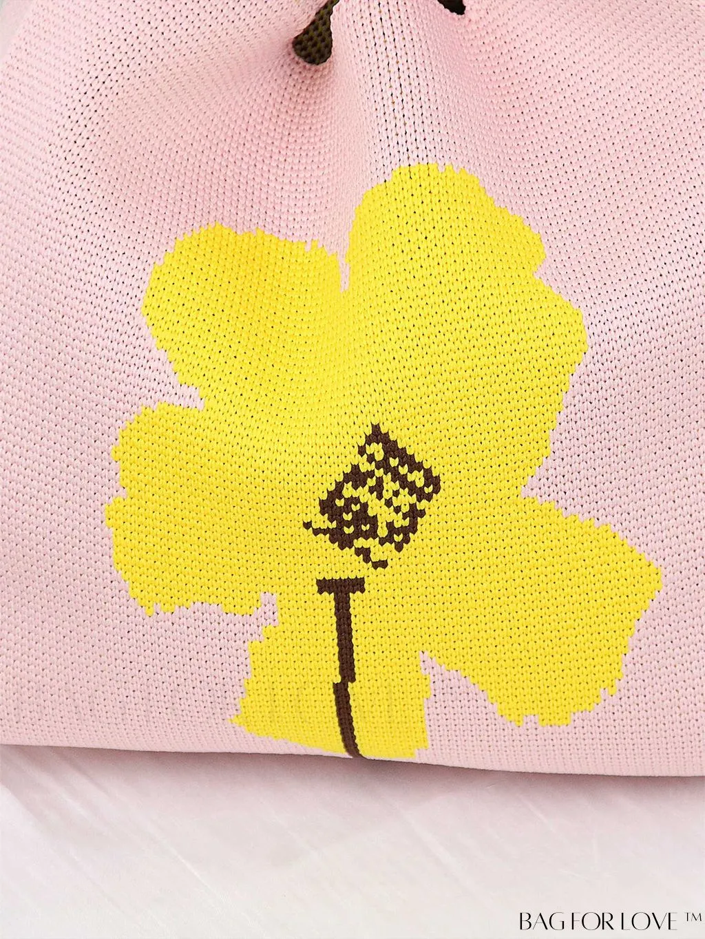 BagForLove - Stylish Tulip Pattern Crochet Bag: Chic Handbag for a Trendy Vacation