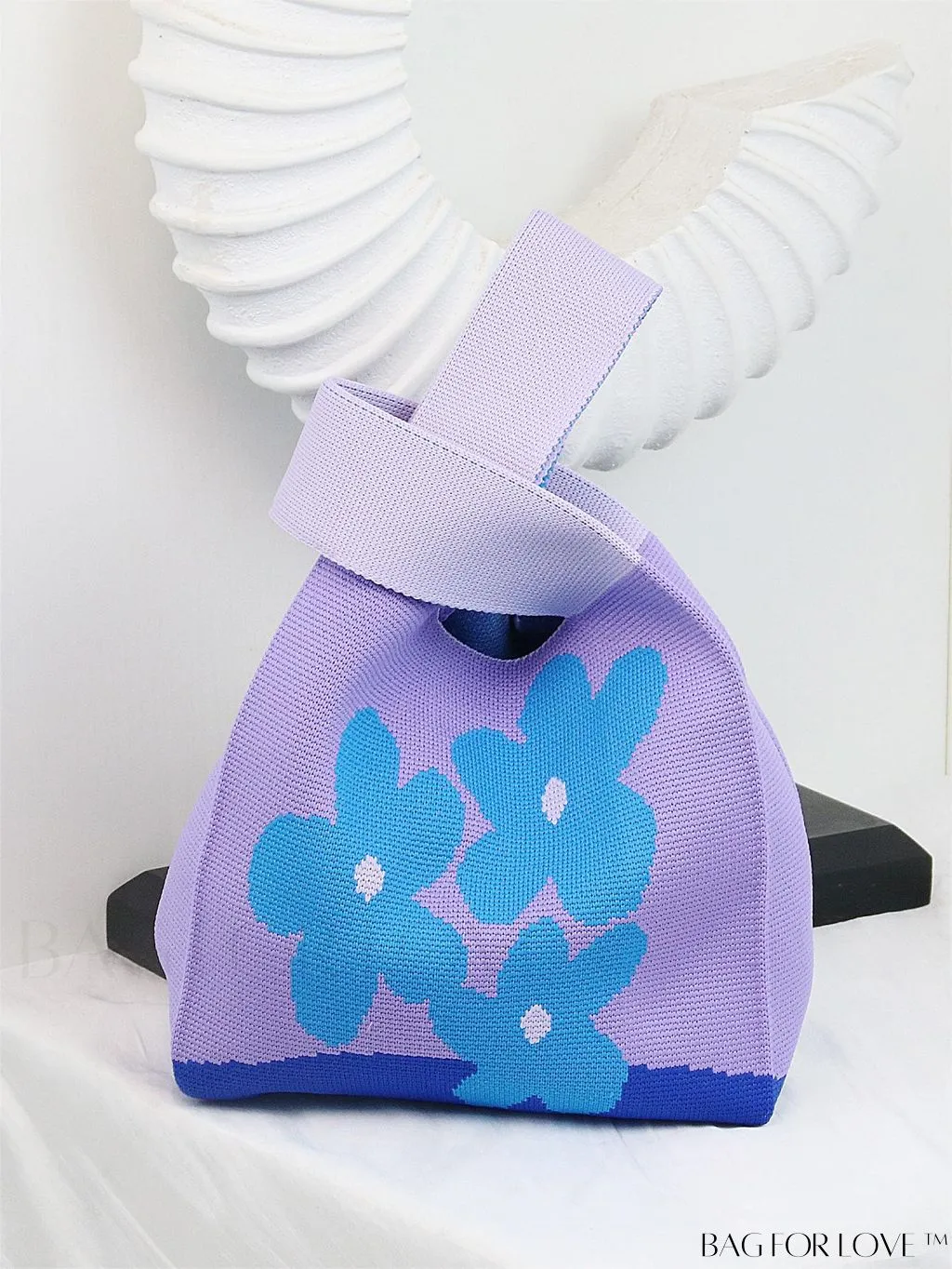 BagForLove - Stylish Tulip Pattern Crochet Bag: Chic Handbag for a Trendy Vacation