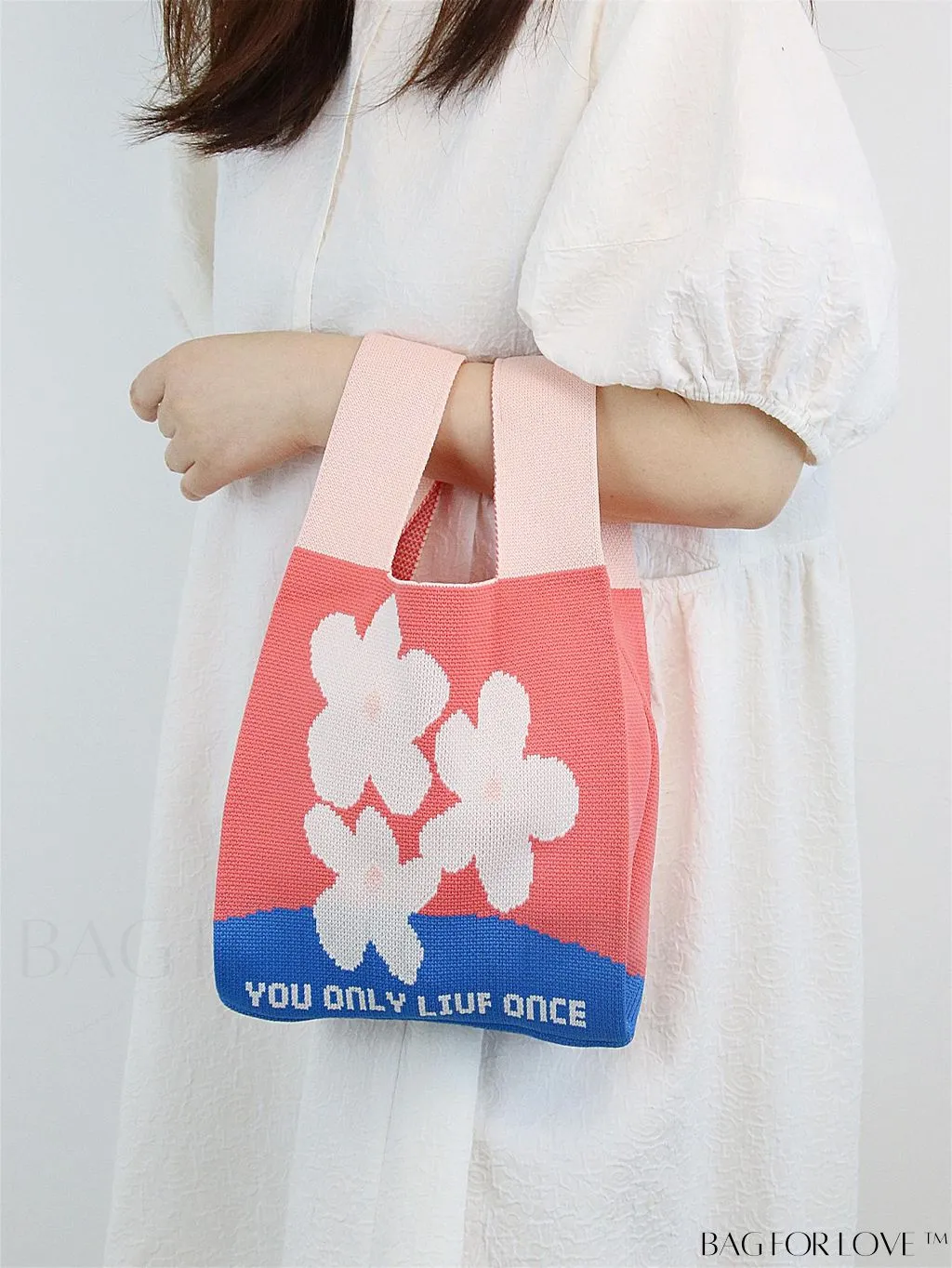 BagForLove - Stylish Tulip Pattern Crochet Bag: Chic Handbag for a Trendy Vacation