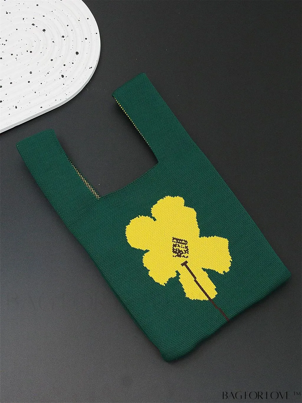 BagForLove - Stylish Tulip Pattern Crochet Bag: Chic Handbag for a Trendy Vacation