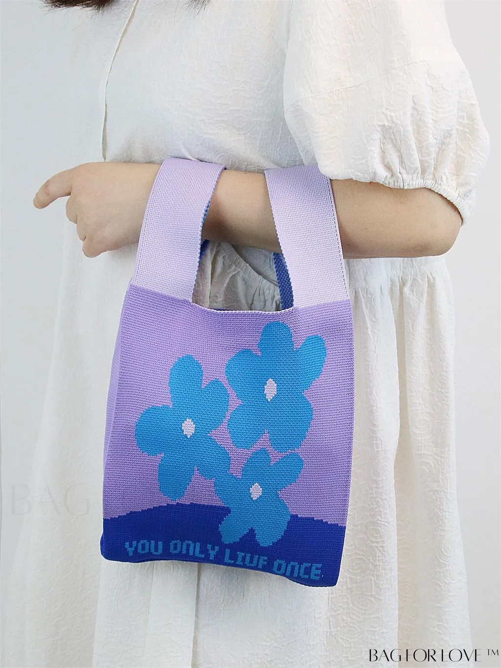 BagForLove - Stylish Tulip Pattern Crochet Bag: Chic Handbag for a Trendy Vacation