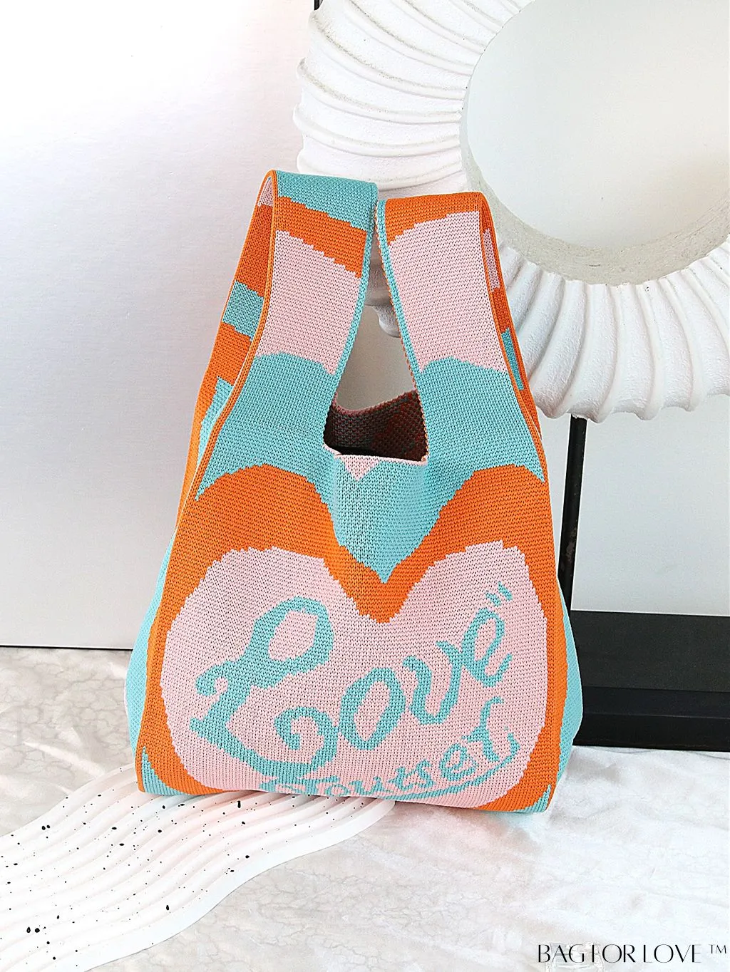 BagForLove - Stylish Tulip Pattern Crochet Bag: Chic Handbag for a Trendy Vacation