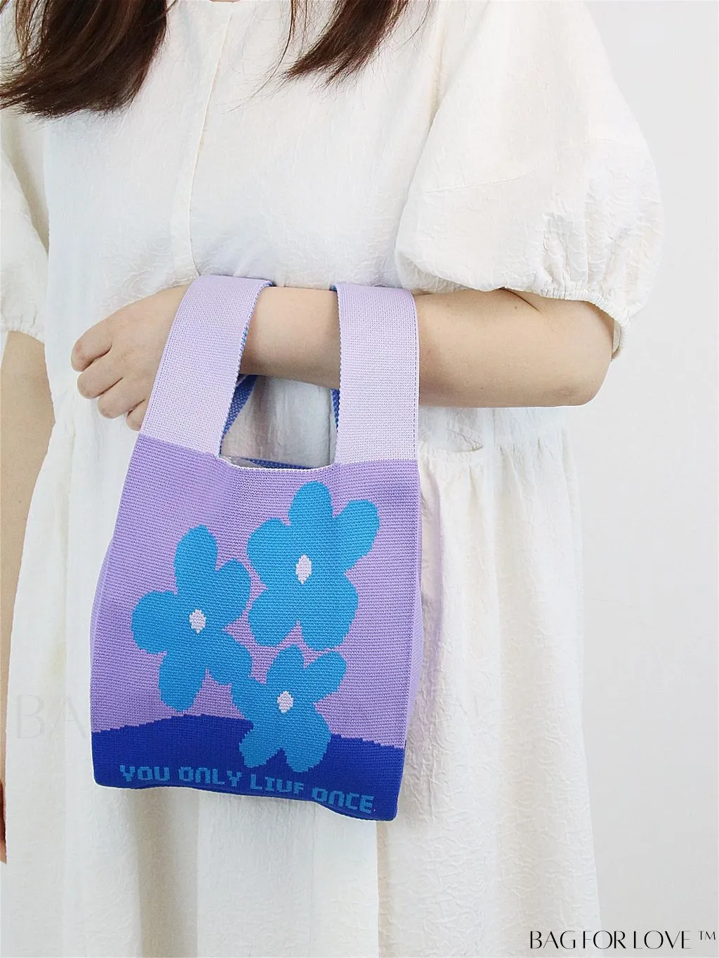 BagForLove - Stylish Tulip Pattern Crochet Bag: Chic Handbag for a Trendy Vacation