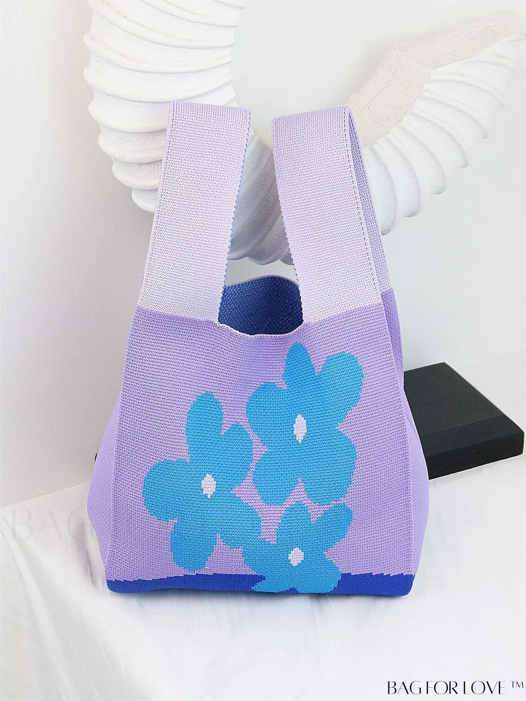 BagForLove - Stylish Tulip Pattern Crochet Bag: Chic Handbag for a Trendy Vacation