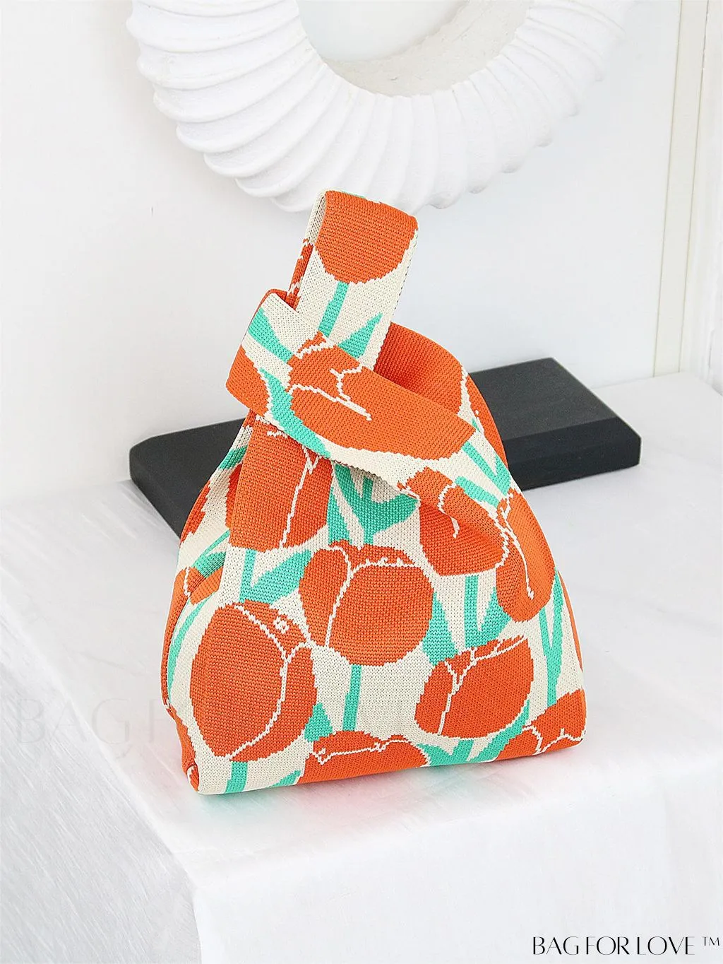 BagForLove - Stylish Tulip Pattern Crochet Bag: Chic Handbag for a Trendy Vacation