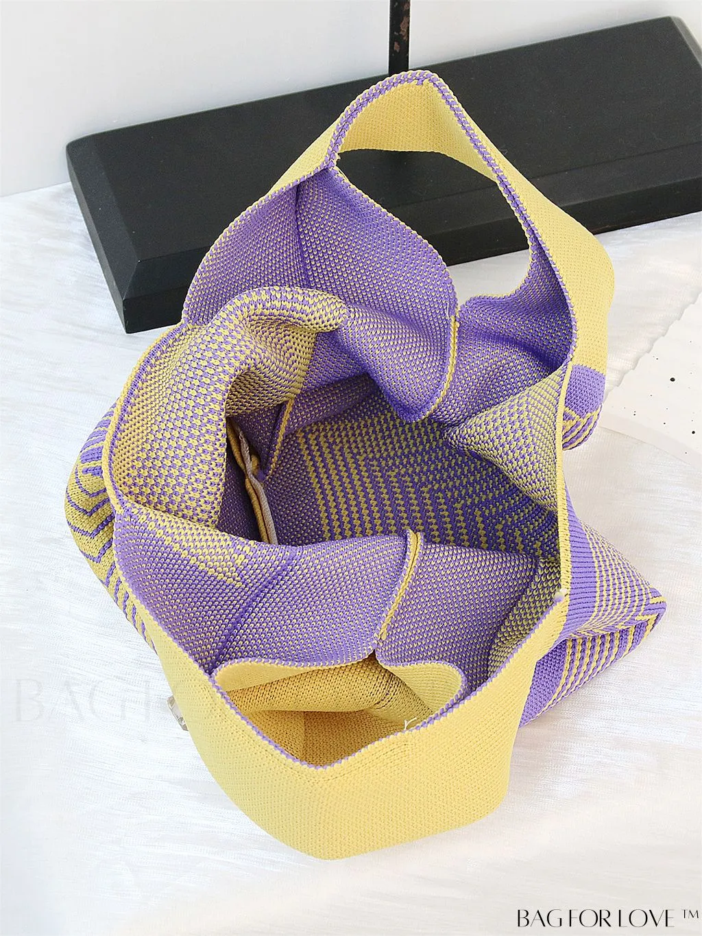 BagForLove - Stylish Tulip Pattern Crochet Bag: Chic Handbag for a Trendy Vacation