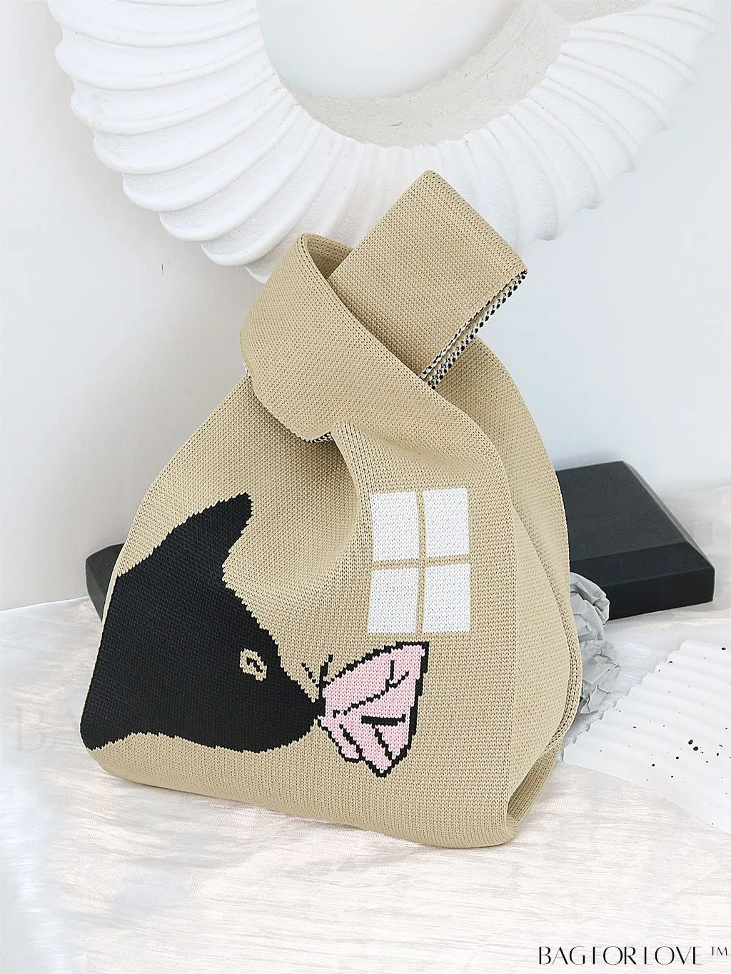 BagForLove - Stylish Tulip Pattern Crochet Bag: Chic Handbag for a Trendy Vacation