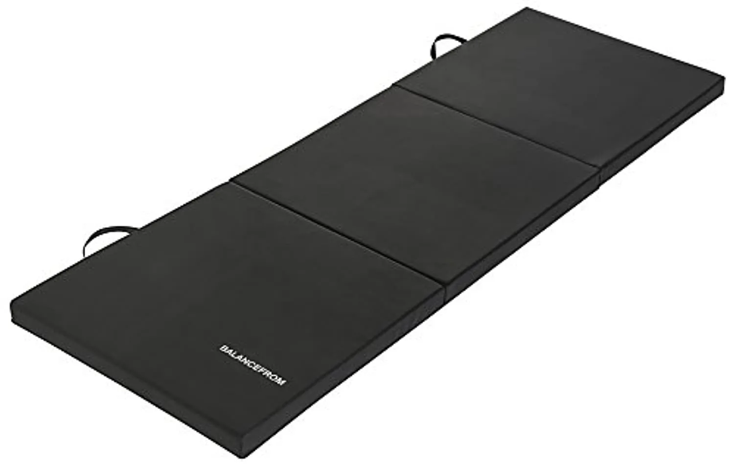 BalanceFrom 2" Thick Tri-Fold Folding Exercise Mat with Carrying Handles for MMA, Gymnastics and Home Gym Protective Flooring