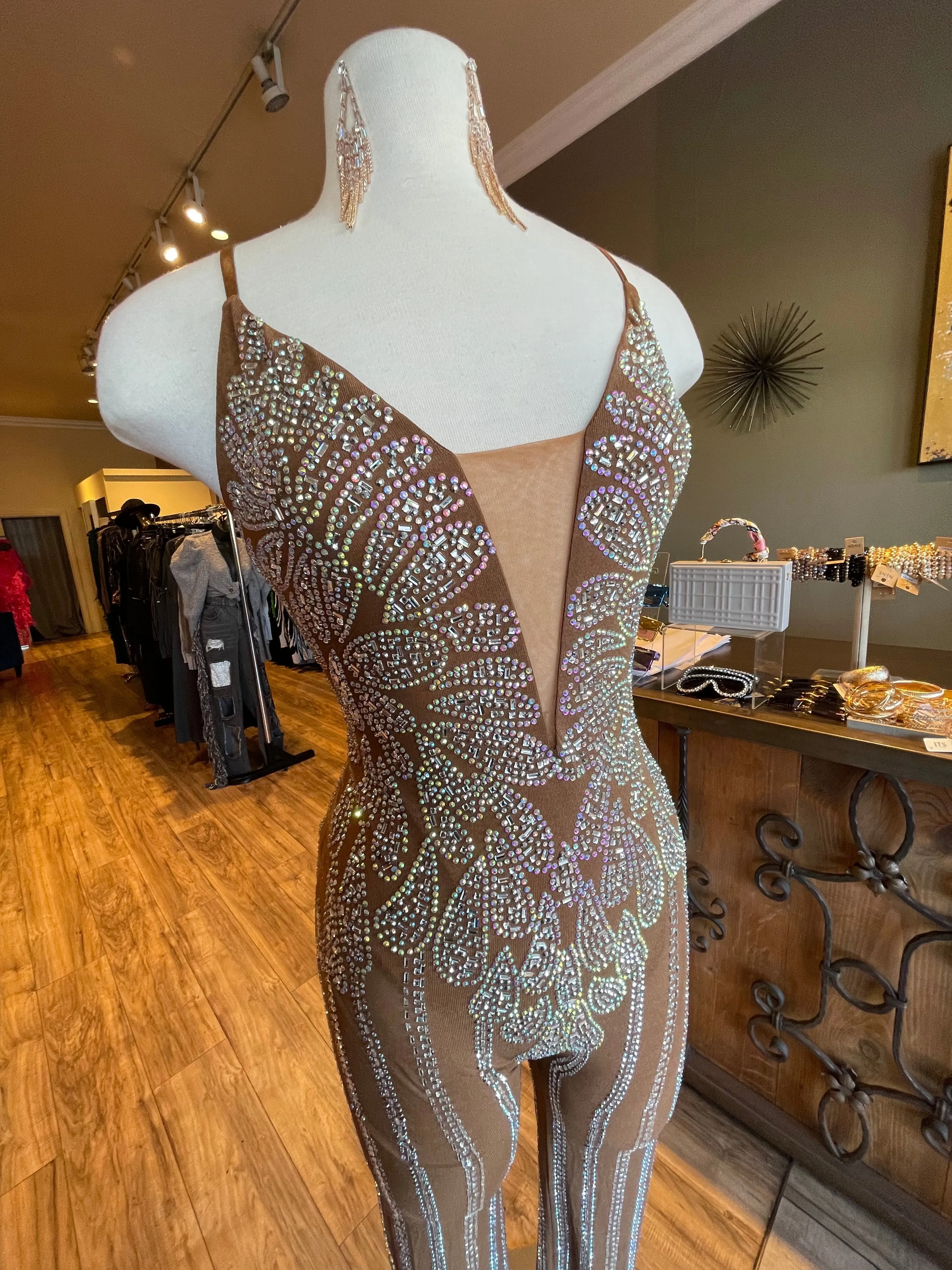 Bedazzled Mesh Bodysuit