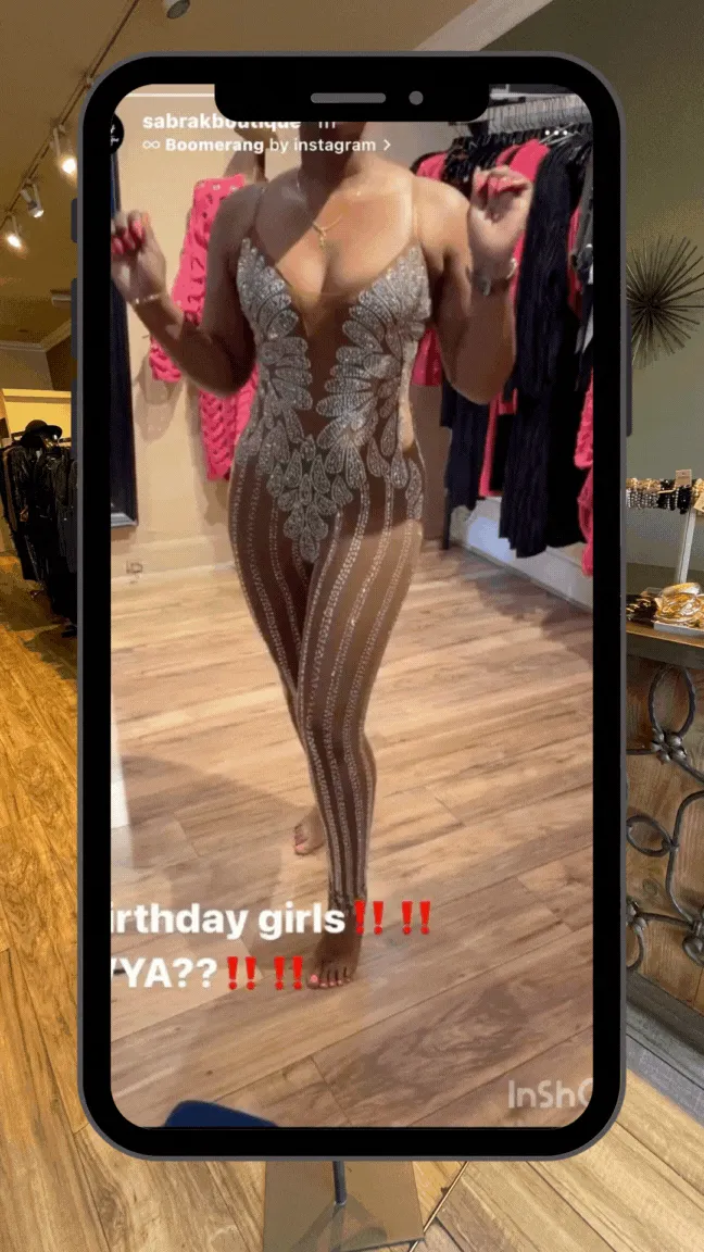 Bedazzled Mesh Bodysuit
