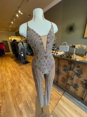 Bedazzled Mesh Bodysuit